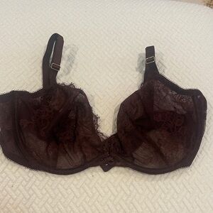 Victoria's Secret Lace Underwire Bra in Deep Burgundy